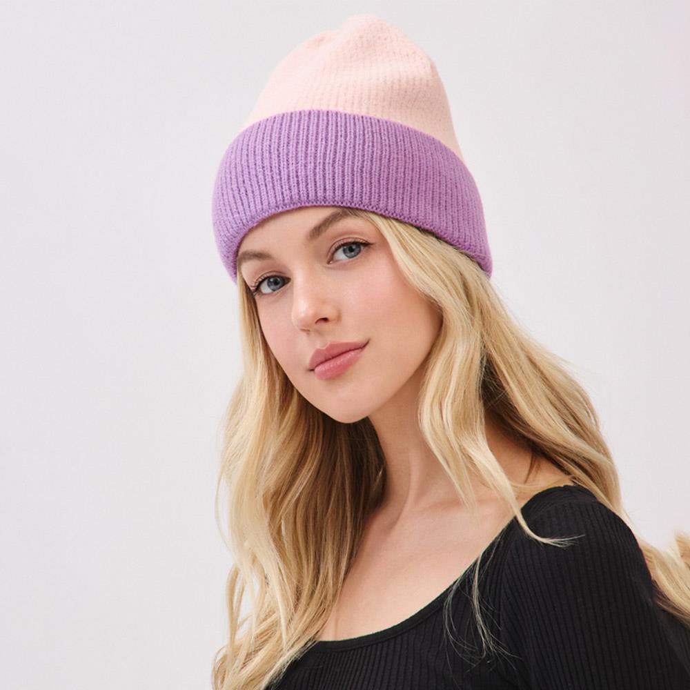 COLOUR BLOCK TOQUE