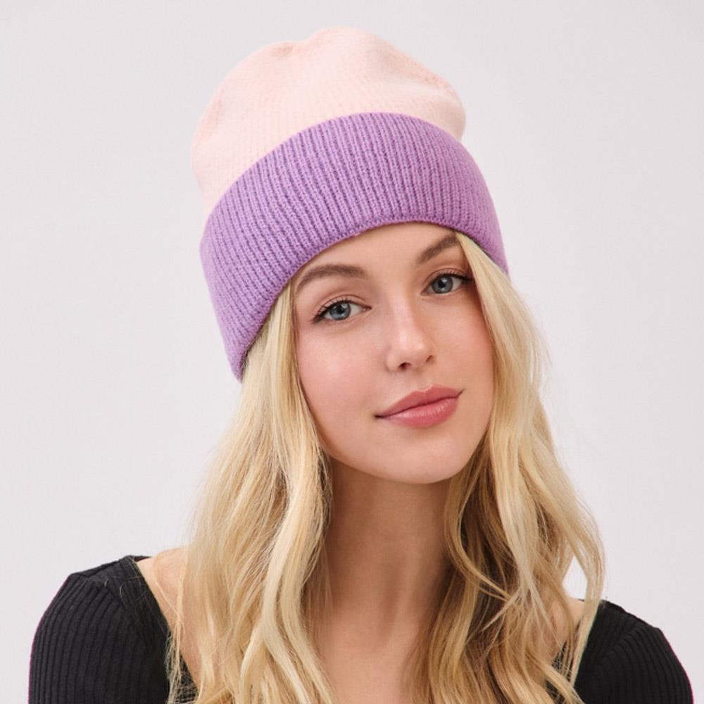 COLOUR BLOCK TOQUE