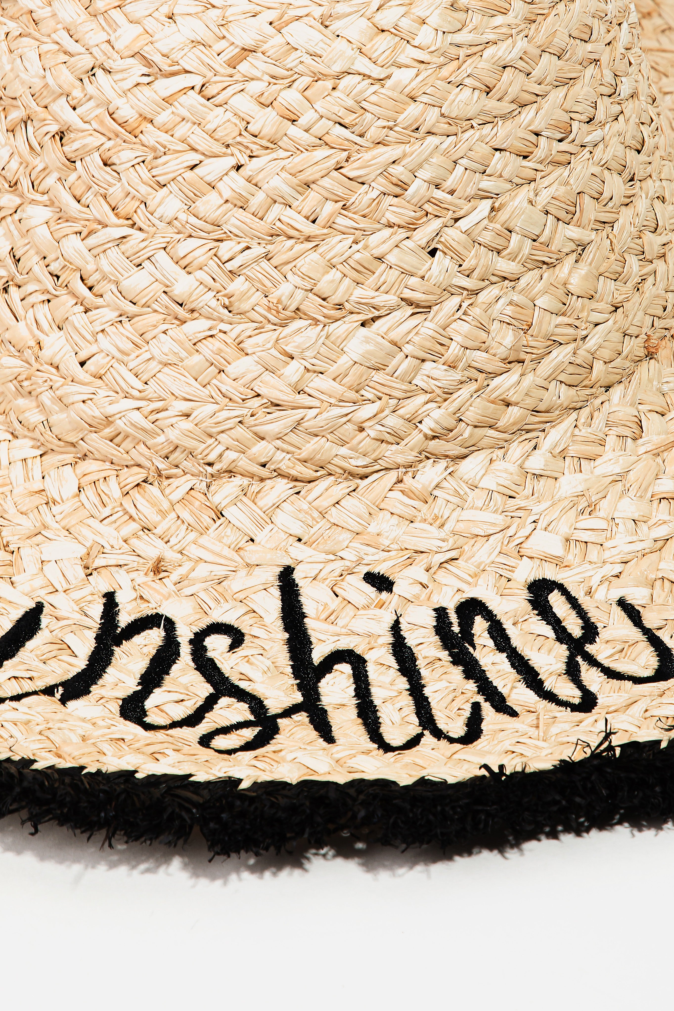 CONTRAST TRIM SUNSHINE STRAW HAT