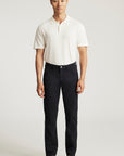 MARCUS SLIM STRAIGHT PANT IN NAVY HERRINGBONE