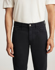 MARCUS SLIM STRAIGHT PANT IN NAVY HERRINGBONE