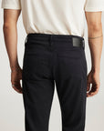 MARCUS SLIM STRAIGHT PANT IN NAVY HERRINGBONE