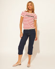 NICOLAS J'ADORE SHORT SLEEVE KNIT TOP