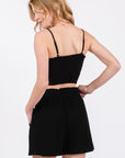 RUFFLE WAIST SHORTS