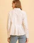 BOX PLEAT BLOUSE