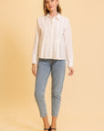 BOX PLEAT BLOUSE