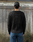 MESH STITCH CONFETTI CREW NECK SWEATER