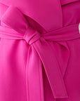 OLIVIA CASCADE COLLAR TRENCH COAT
