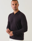 14GG XFINE MERINO 1/4 ZIP POLO
