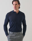 EXTRAFINE MERINO BUTTON POLO