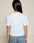 RHINESTONE TRIM TEE