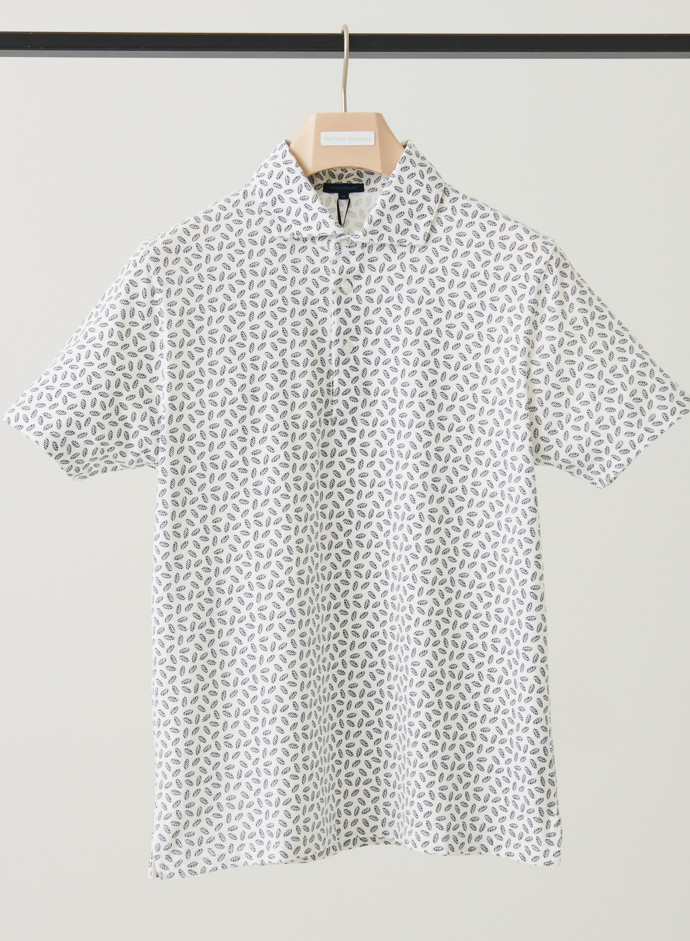 SHORT SLEEVE LITTLE LEAVES ALL OVER PRINT POLO