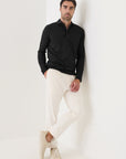 LONG SLEEVE ICONIC PIMA COTTON STRETCH POLO
