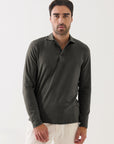 LONG SLEEVE ICONIC PIMA STRETCH POLO