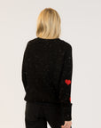 PHILIPPA FLECKED SWEATER WITH HEARTS