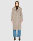 PAISLEY WOOL MID LENGTH COAT