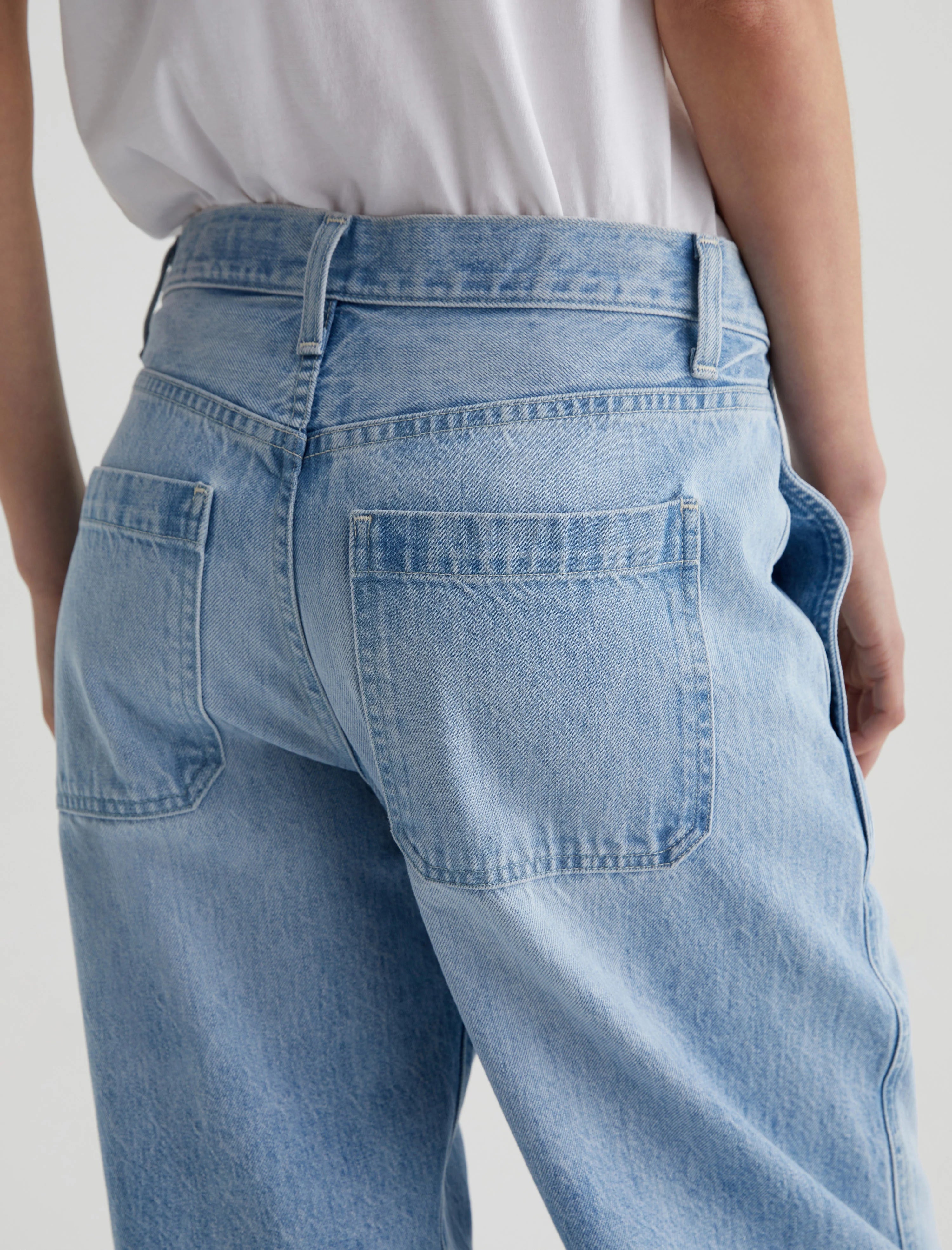 MERCER CUFFED HIGH-RISE BARREL IN SUNSET BLUES