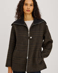 SILVES HIGHLAND PLAID HEAVY WOOL BLEND JACKET
