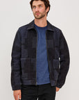 SIMON BLOCKED WOOL BLEND JACKET