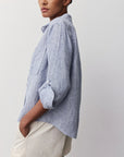 MOCA STRIPED LINEN SHIRT