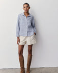 MOCA STRIPED LINEN SHIRT