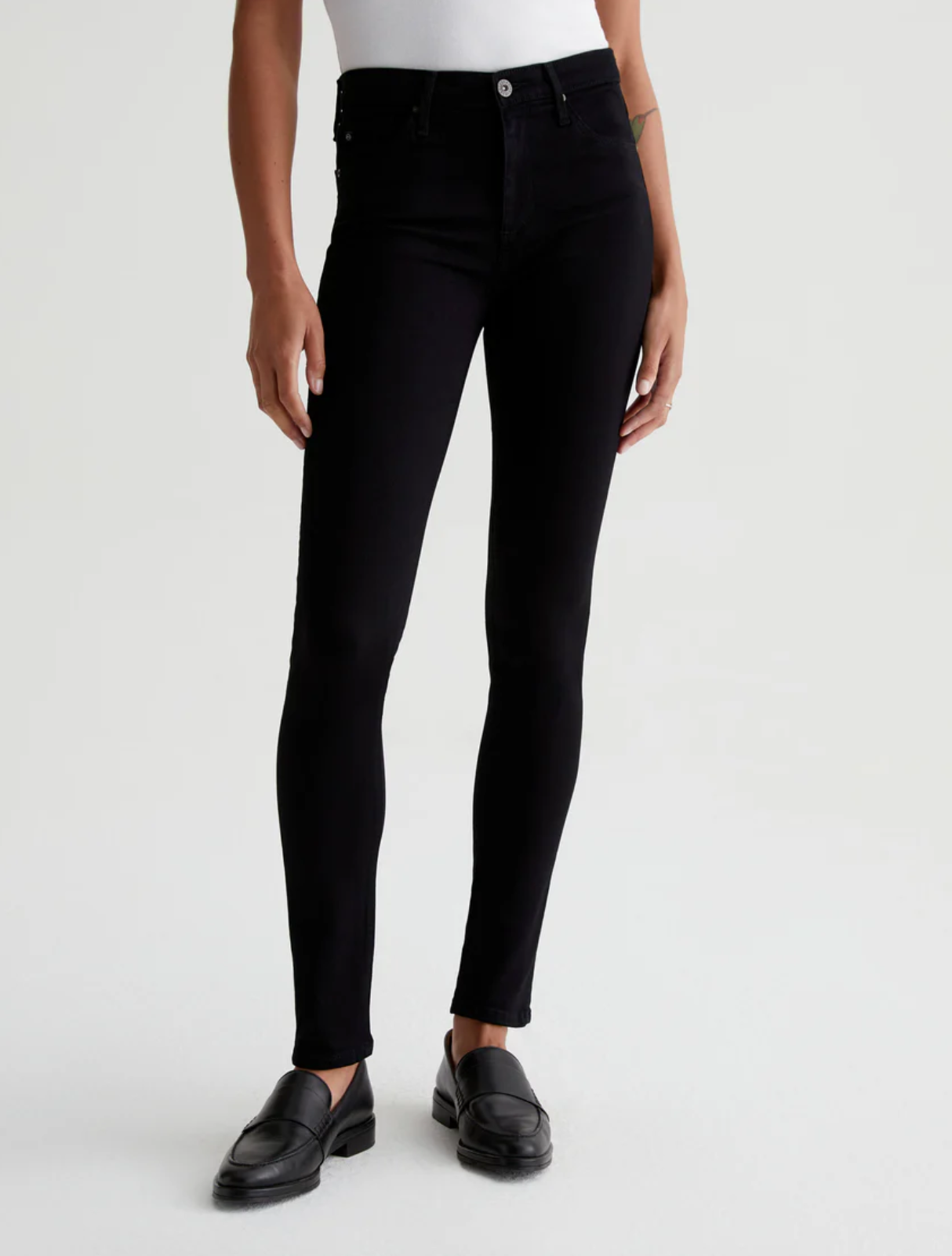 PRIMA MID RISE SLIM IN SUPER BLACK