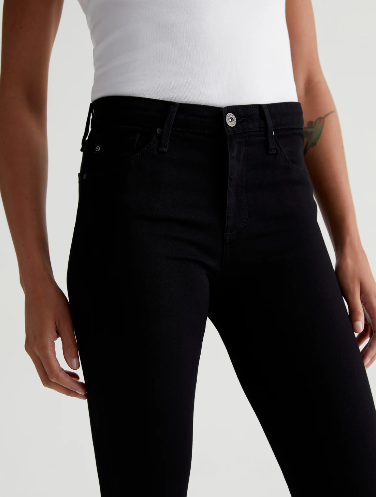 PRIMA MID RISE SLIM IN SUPER BLACK