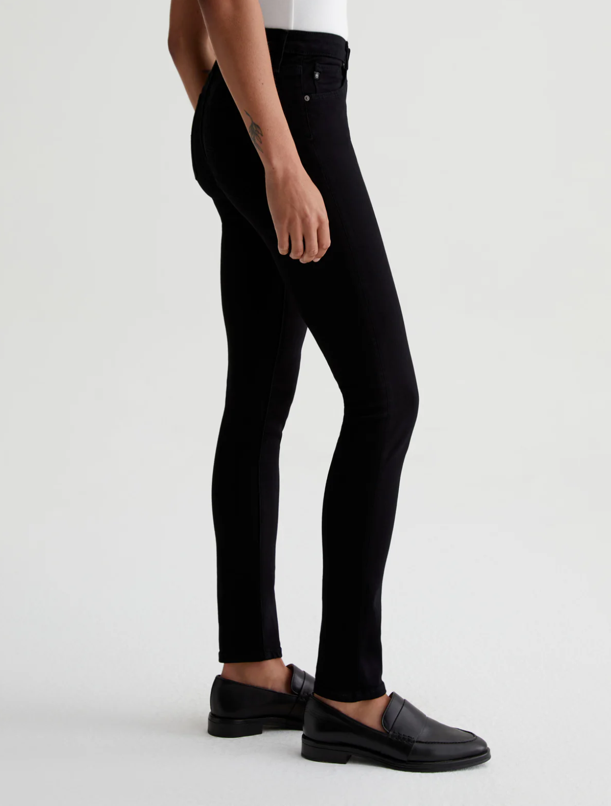 PRIMA MID RISE SLIM IN SUPER BLACK