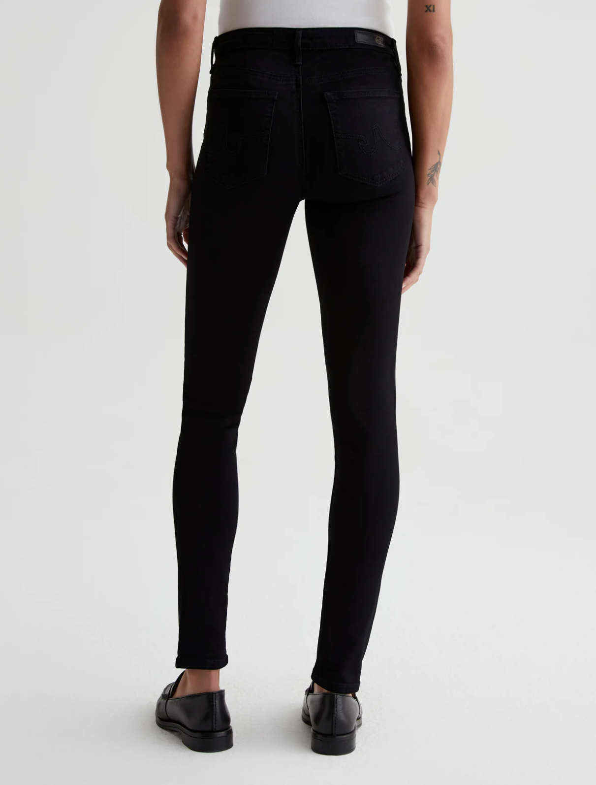 PRIMA MID RISE SLIM IN SUPER BLACK