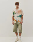 BEACH SHIRT IN TROPICAL SUNSET