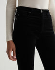 FARRAH BOOT VELVET IN SUPER BLACK