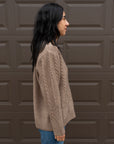MIXED KNIT PULLOVER