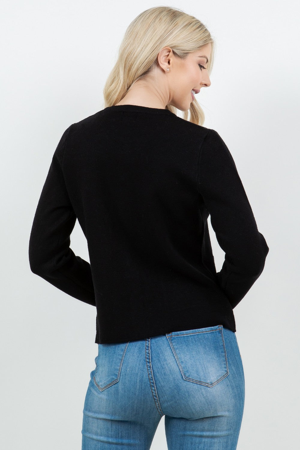 GOLD BUTTON CARDIGAN