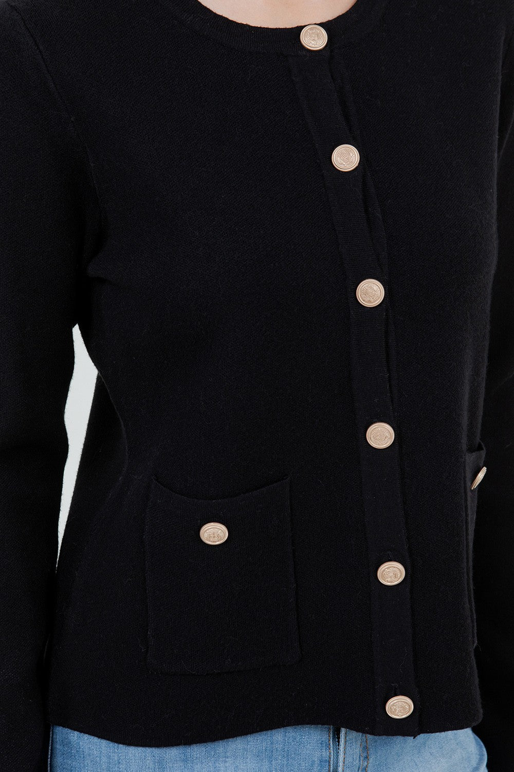 GOLD BUTTON CARDIGAN