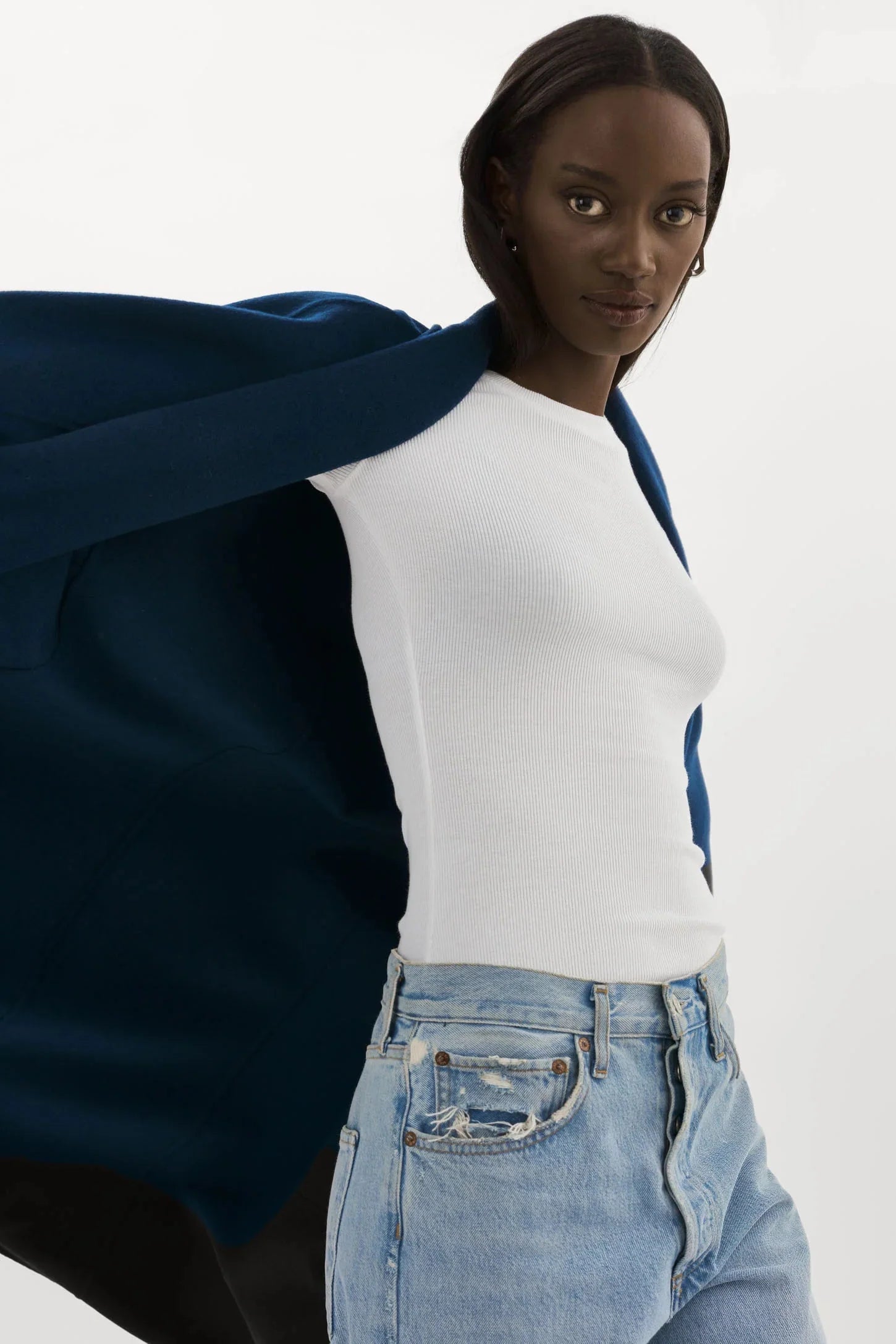 THARA SHAWL COLLAR DOUBLE FACE WOOL COAT