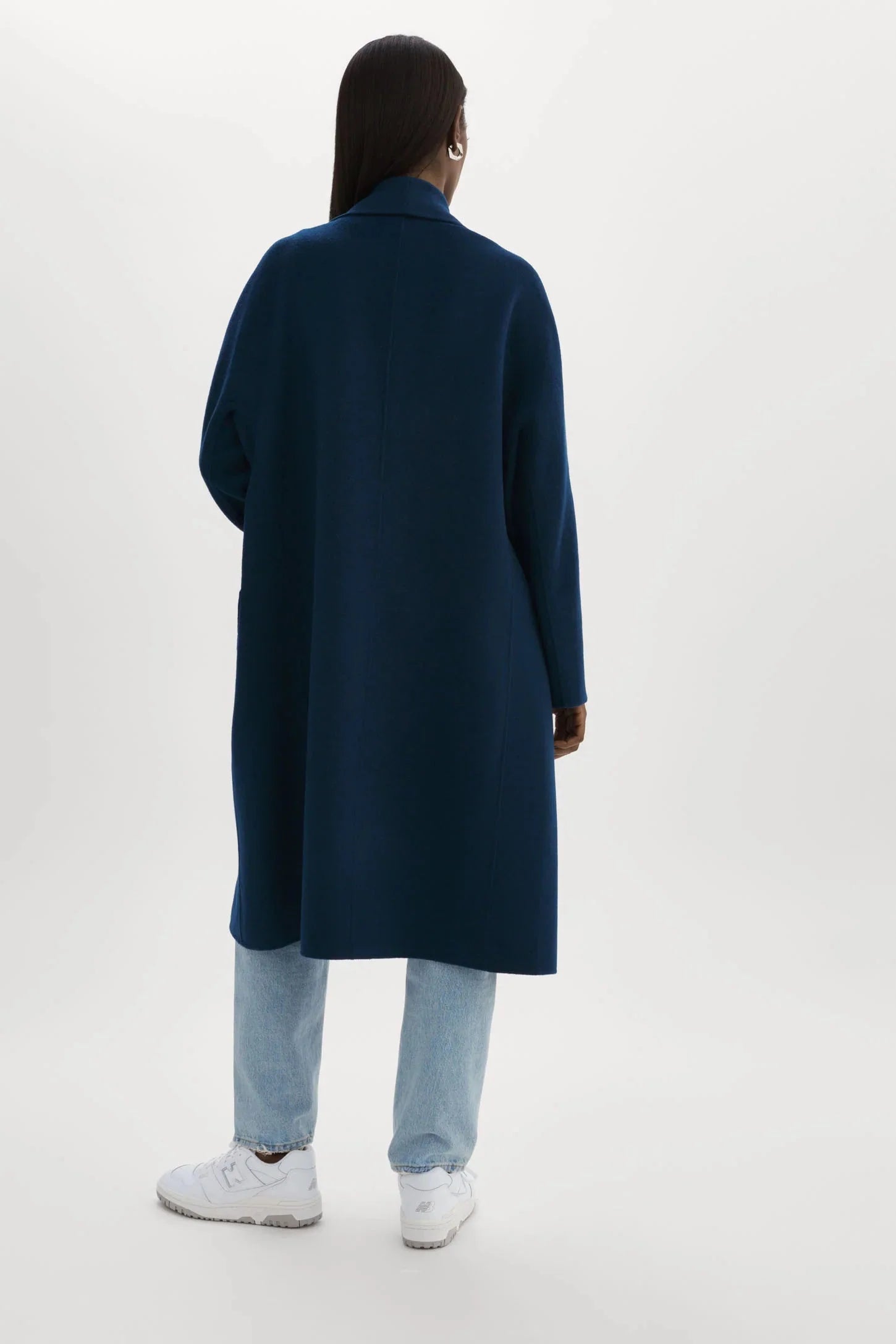 THARA SHAWL COLLAR DOUBLE FACE WOOL COAT