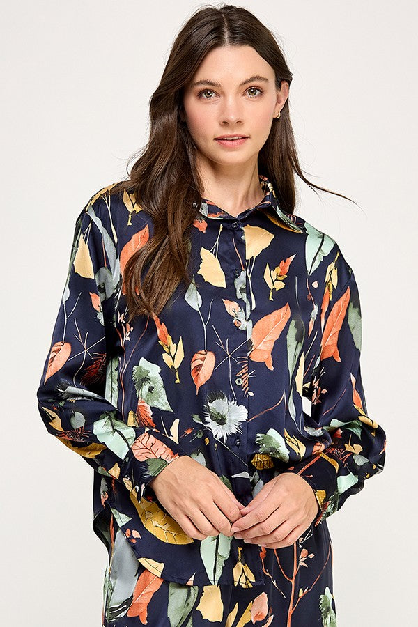 AUTUMN LEAVES LONG SLEEVE SHIRT