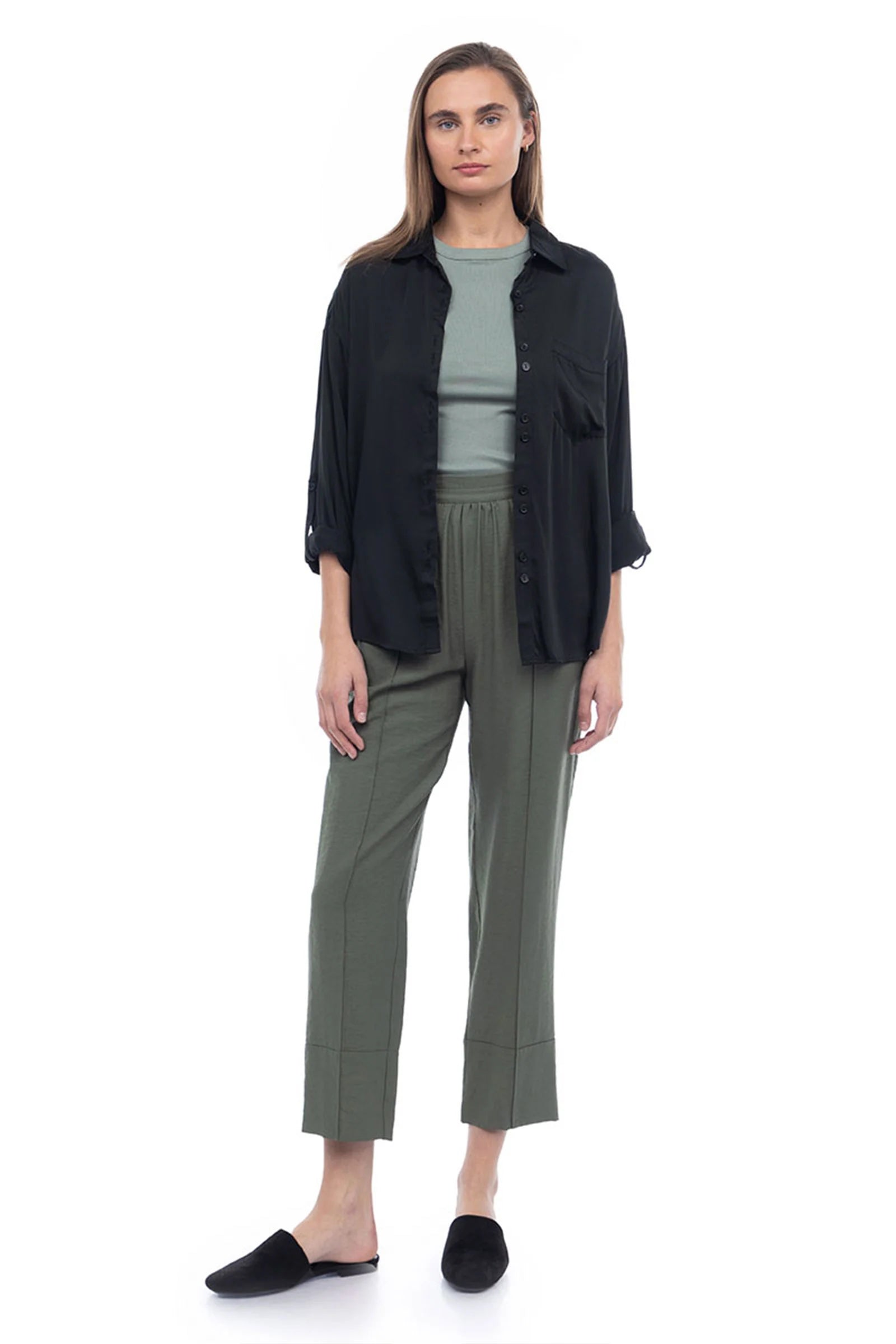 BUTTON DETAIL LONG SLEEVE SHIRT