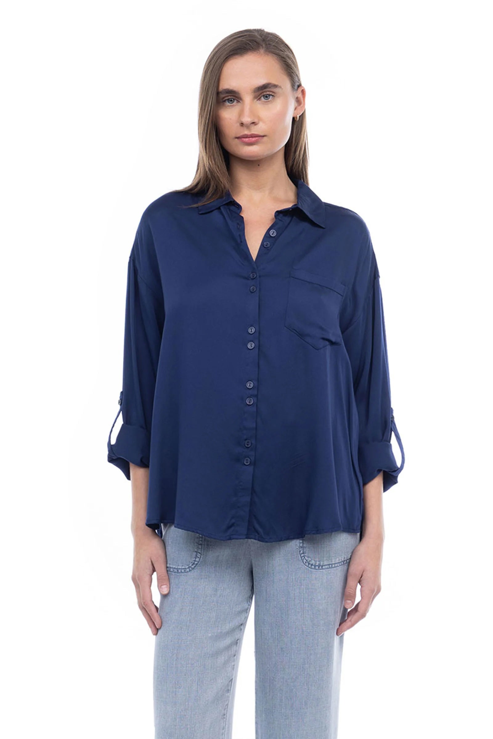 BUTTON DETAIL LONG SLEEVE SHIRT