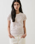 SHORT SLEEVE PIMA CLASSIC REVERSE SPRAY CREW TEE