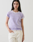 SHORT SLEEVE PIMA CLASSIC REVERSE SPRAY CREW TEE
