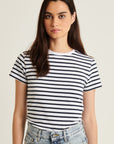 SHORT SLEEVE ICONIC CLASSIC STRIPE CREW TEE