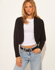WOLF COTTON OPEN CARDI