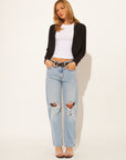WOLF COTTON OPEN CARDI