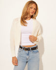 WOLF COTTON OPEN CARDI