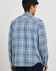 WYATT EBI MELANGE PLAID LONG SLEEVE SHIRT