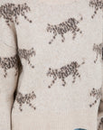 BIG CAT PRINT SWEATER