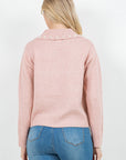 PEARL TRIM COLLAR SWEATER