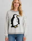 PERFECT PENGUIN STRIPED SWEATER