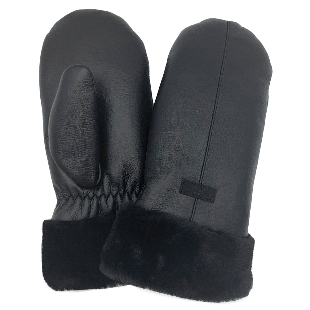 FAUX SHEARLING MITTEN